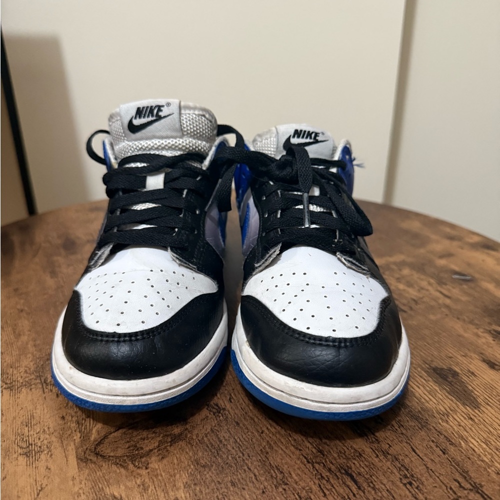 Nike White, Black, and Blue Athletic Shoes